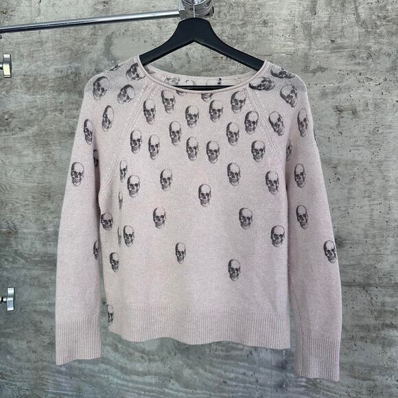 360 Cashmere Skull Sweater - Size S - Missing Label - Picture 3 of 5